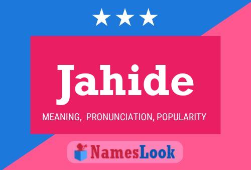 ملصق اسم Jahide