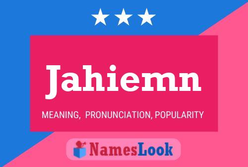 ملصق اسم Jahiemn