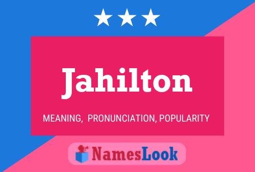 ملصق اسم Jahilton