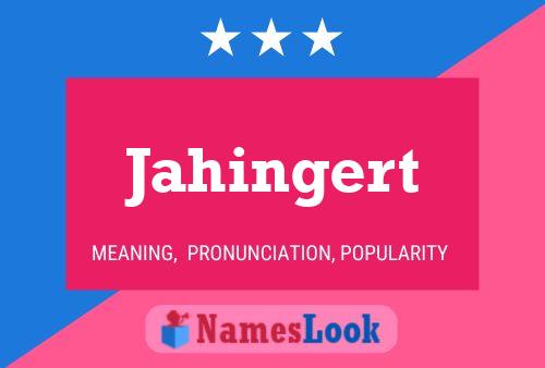 ملصق اسم Jahingert