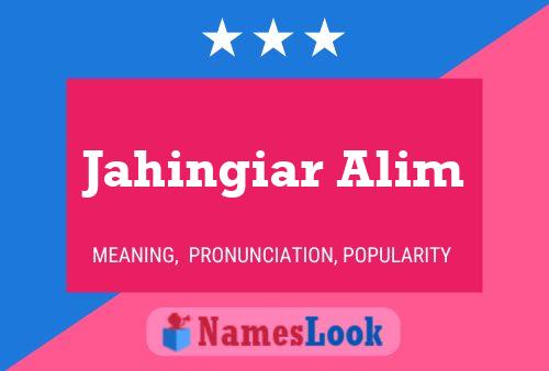 ملصق اسم Jahingiar Alim