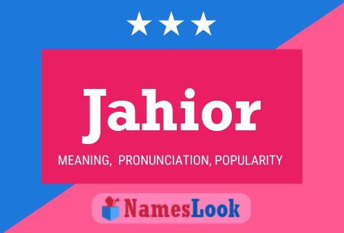 ملصق اسم Jahior