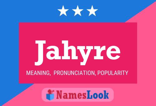 ملصق اسم Jahyre