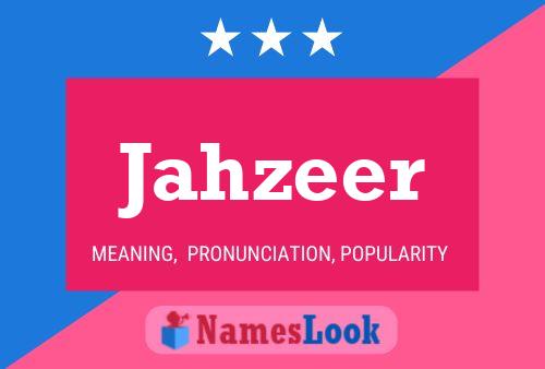 ملصق اسم Jahzeer