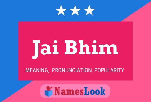 ملصق اسم Jai Bhim