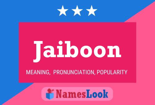 ملصق اسم Jaiboon