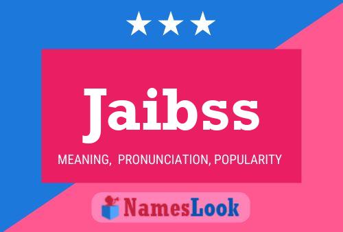 ملصق اسم Jaibss