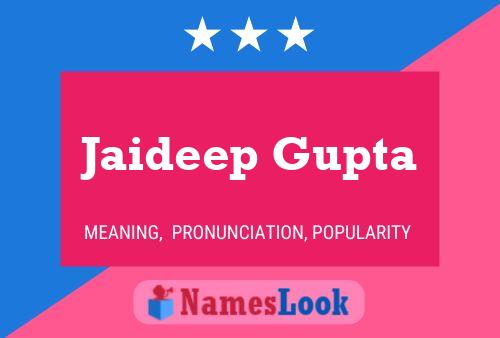 ملصق اسم Jaideep Gupta