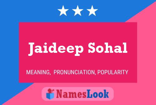 ملصق اسم Jaideep Sohal