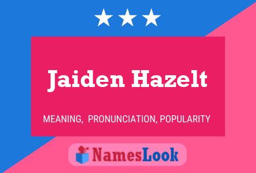 ملصق اسم Jaiden Hazelt