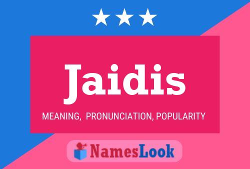 ملصق اسم Jaidis