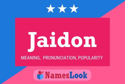 ملصق اسم Jaidon