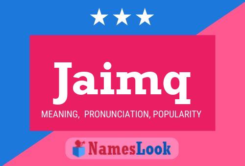 ملصق اسم Jaimq