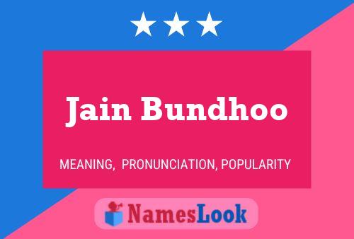 ملصق اسم Jain Bundhoo