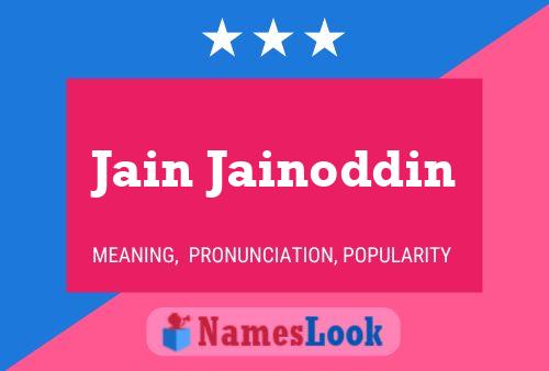 ملصق اسم Jain Jainoddin