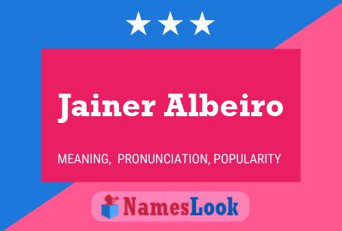 ملصق اسم Jainer Albeiro