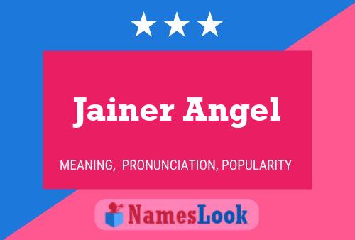 ملصق اسم Jainer Angel