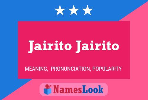 ملصق اسم Jairito Jairito