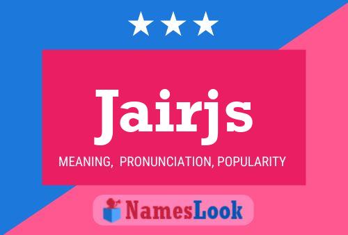 ملصق اسم Jairjs