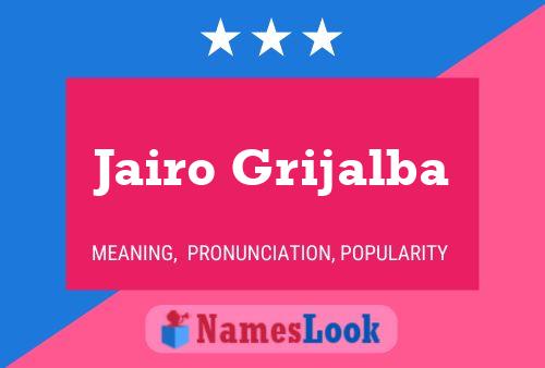 ملصق اسم Jairo Grijalba