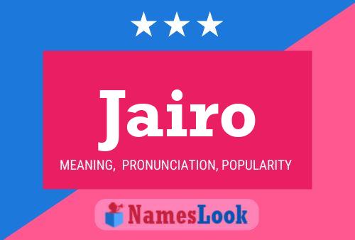 ملصق اسم Jairo