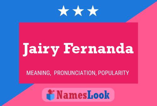 ملصق اسم Jairy Fernanda