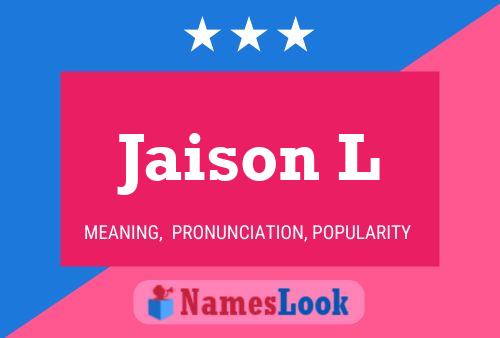 ملصق اسم Jaison L