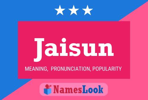 ملصق اسم Jaisun