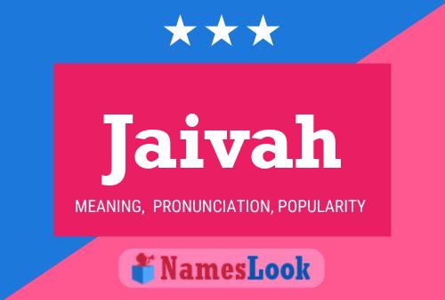 ملصق اسم Jaivah