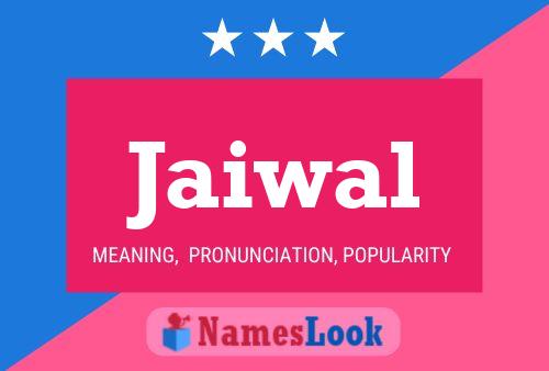 ملصق اسم Jaiwal