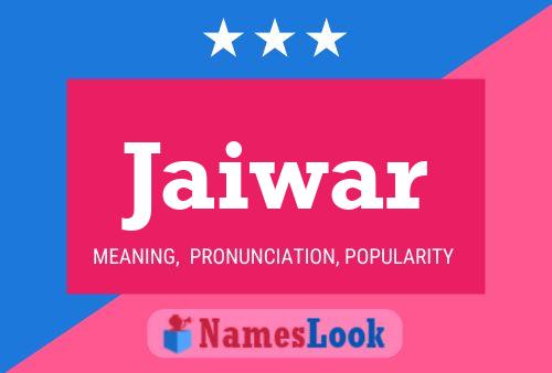 ملصق اسم Jaiwar