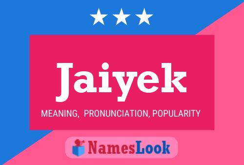 ملصق اسم Jaiyek