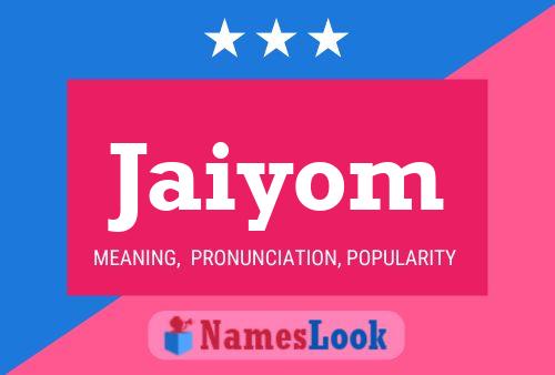 ملصق اسم Jaiyom