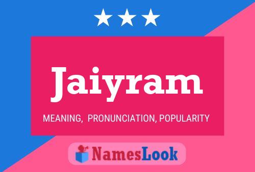 ملصق اسم Jaiyram