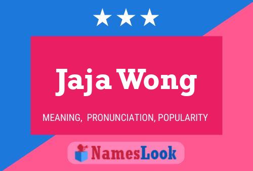 ملصق اسم Jaja Wong