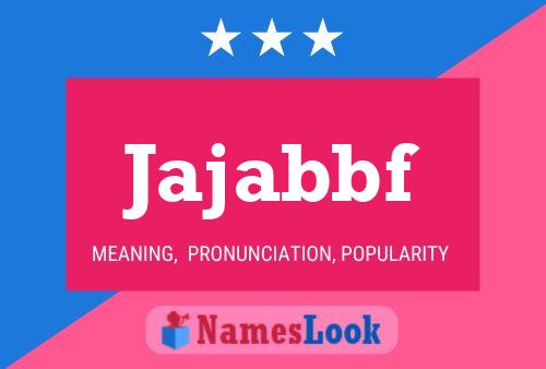 ملصق اسم Jajabbf