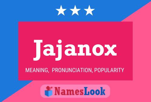 ملصق اسم Jajanox