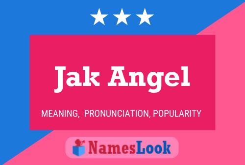 ملصق اسم Jak Angel