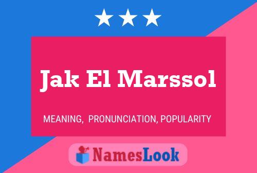 ملصق اسم Jak El Marssol