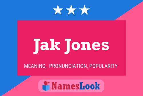 ملصق اسم Jak Jones