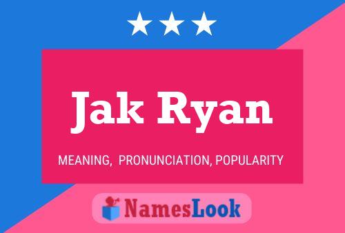 ملصق اسم Jak Ryan