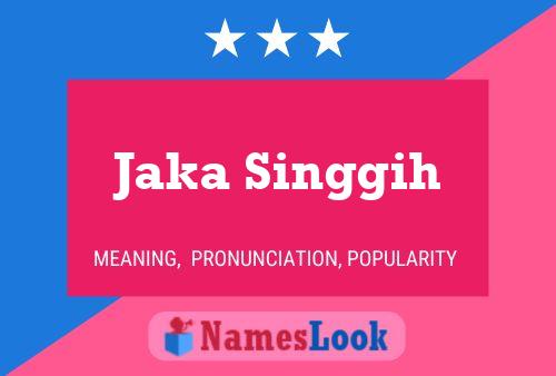 ملصق اسم Jaka Singgih