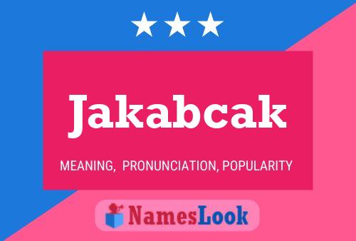 ملصق اسم Jakabcak