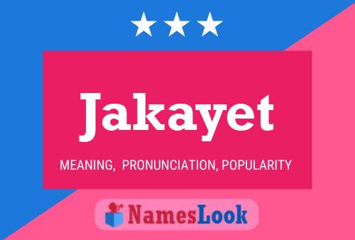 ملصق اسم Jakayet