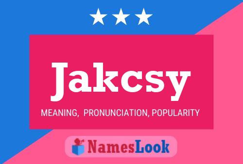 ملصق اسم Jakcsy