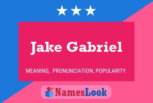 ملصق اسم Jake Gabriel