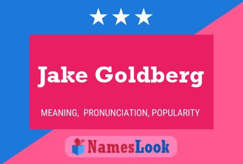 ملصق اسم Jake Goldberg