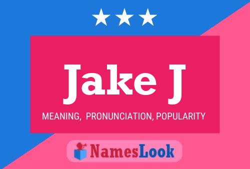 ملصق اسم Jake J