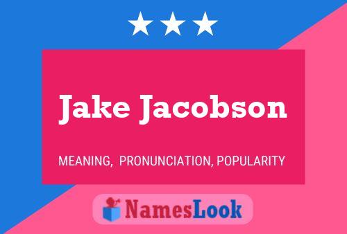 ملصق اسم Jake Jacobson