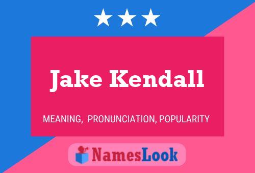 ملصق اسم Jake Kendall